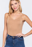 V-neck 2 Ply Cami Bodysuit