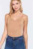 V-neck 2 Ply Cami Bodysuit