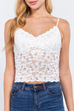 V-neck Scallop Lace Cami Top