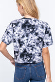 Tie-dye Cotton Jersey Crop Top