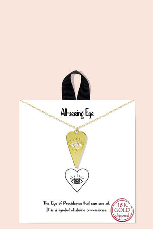 Blb All Seeing Eye Pendant Necklace