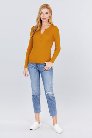 Viscose Henley Sweater