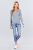 Viscose Henley Sweater