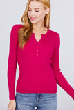 Viscose Henley Sweater