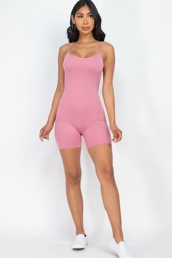 Sexy Backless Cami Romper