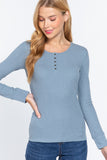 Long Slv Scoop Neck Thermal Top
