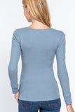 Long Slv Scoop Neck Thermal Top