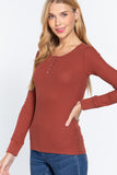 Long Slv Scoop Neck Thermal Top