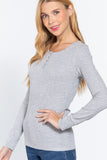 Long Slv Scoop Neck Thermal Top