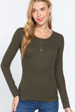 Long Slv Scoop Neck Thermal Top