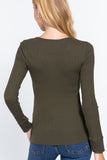 Long Slv Scoop Neck Thermal Top