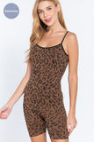 Adj Cami Leopard Seamless Romper