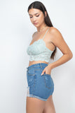 Cami Floral Lace Bralette Top