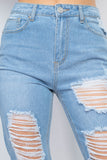 Distressed Boyfriend Jeans