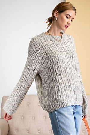 Textured Knitted Sweater