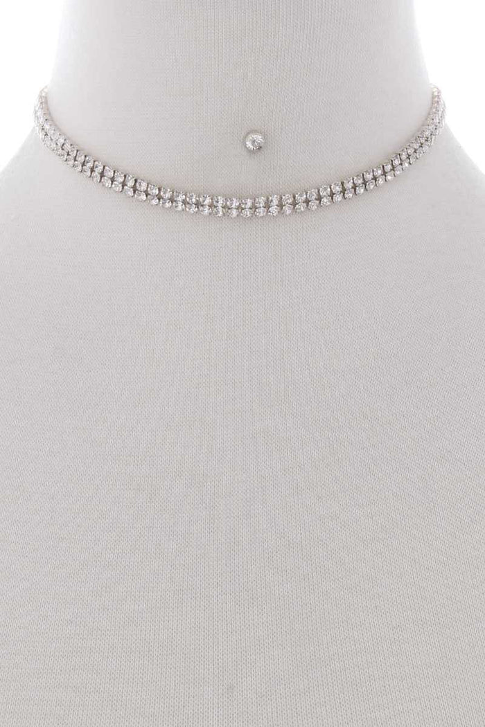 Rhinestone Choker Necklace