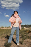 Plus Parallel Quilt Faux Fur Hood Belted Padded Long Puffer Jacket