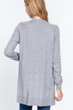 Raglan Slv Open Sweater Cardigan