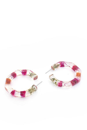 Resin Flower Earring