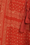Bandanna Printed, Full Length Wide Leg Palazzo Pants