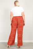Bandanna Printed, Full Length Wide Leg Palazzo Pants