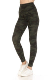 Long Yoga Style Banded Lined Tie Dye Printed Knit Legging With High Waist.