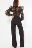 Lace Combined Fashion Jumpsuit