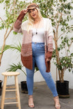 Long Sleeve Ombre Pocket Open Cardigan