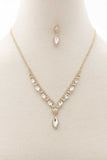 Marquise Rhinestone Necklace