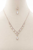 Marquise Rhinestone Necklace