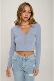 Faux Pearl Crop Top And Cardigan Set