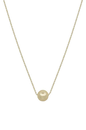 Metal Chain Pearl Pendant Necklace