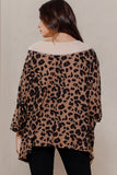 Multi Print Oversized V-neckline